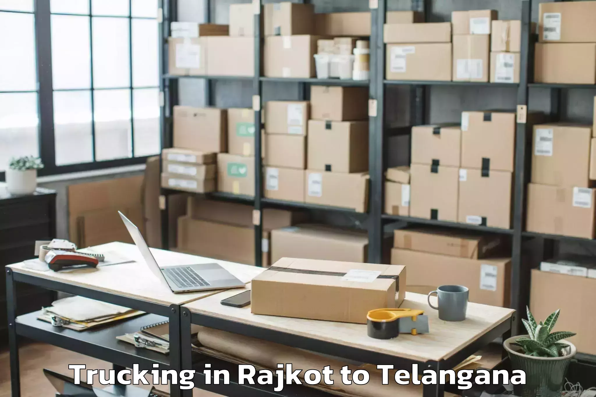 Efficient Rajkot to Nereducharla Trucking